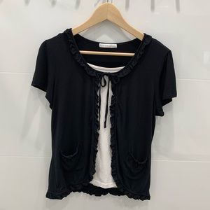 ⚡️New⚡️Black Short Sleeve Cardigan